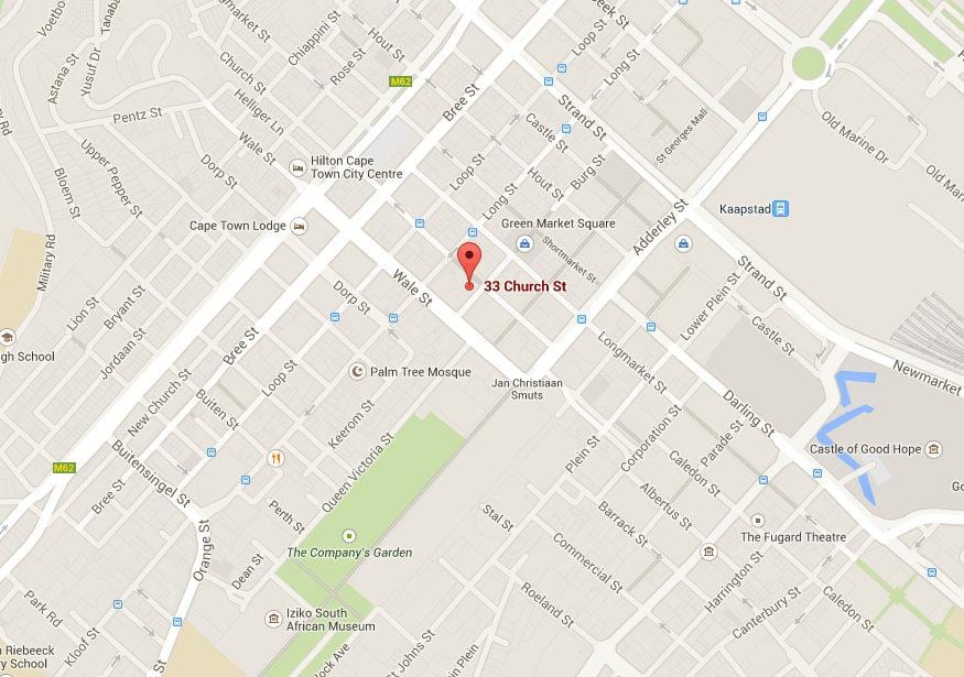 map of church street, কেপ টাউন