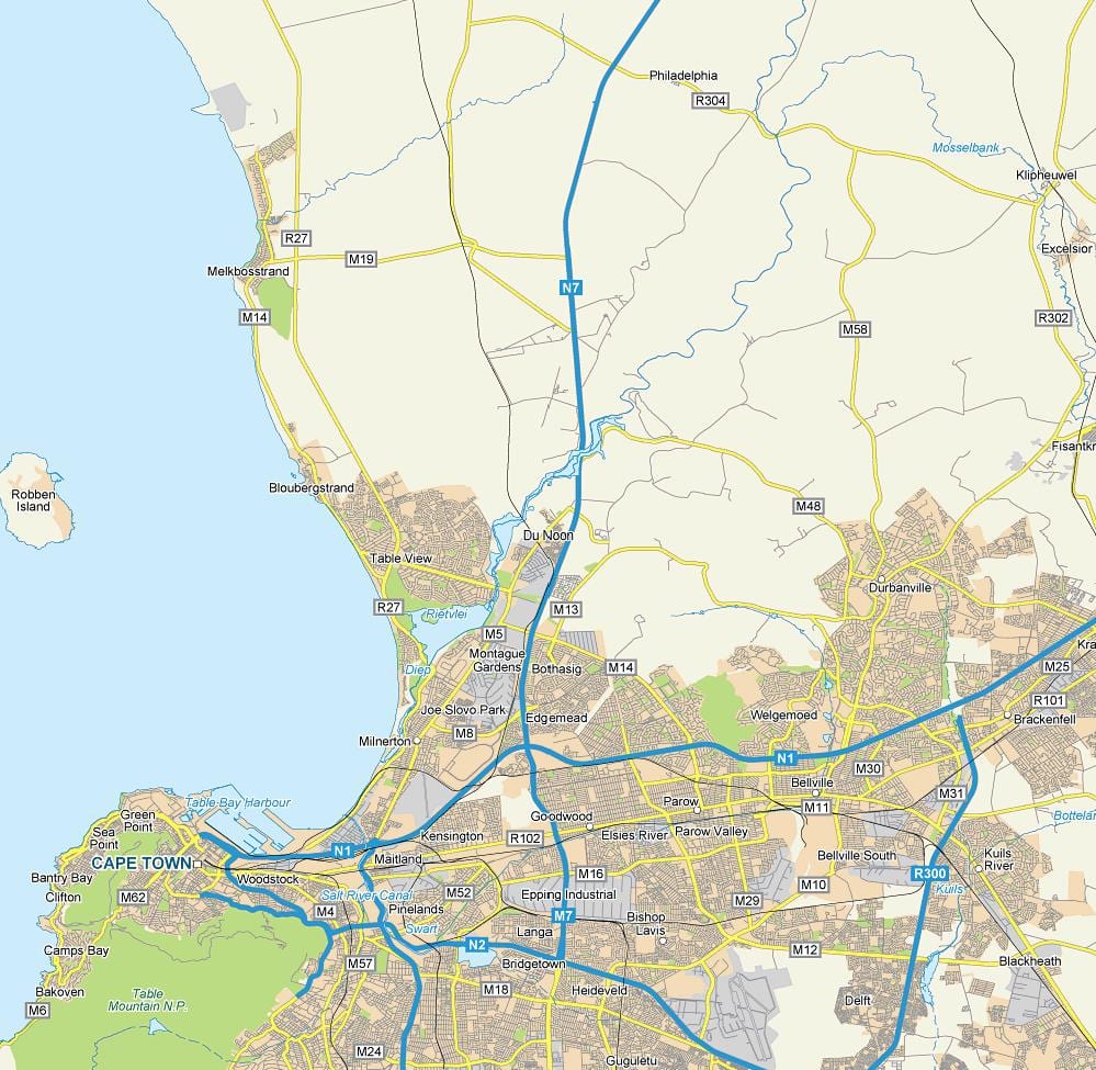 মানচিত্র এর dunoon কেপ টাউন