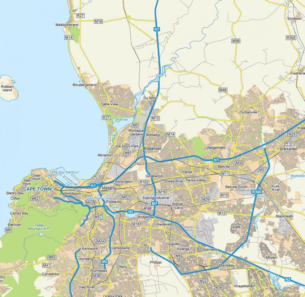 মানচিত্র edgemead কেপ টাউন
