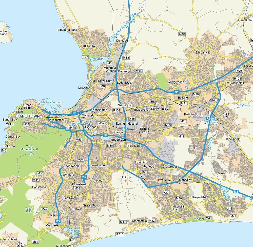 মানচিত্র এর epping কেপ টাউন