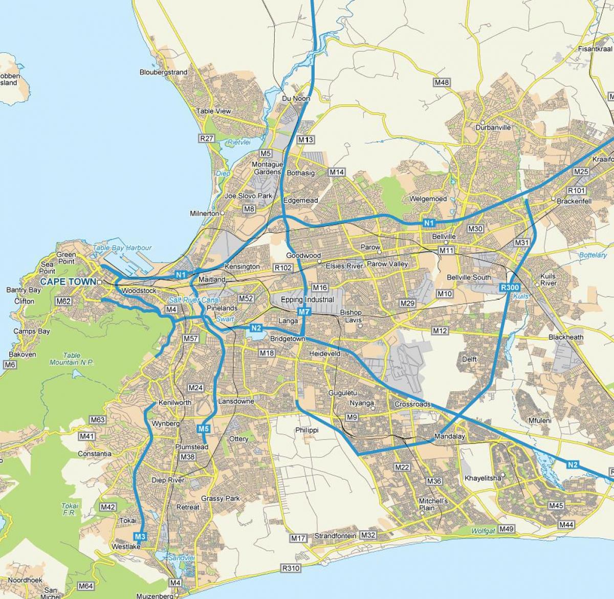 মানচিত্র এর epping কেপ টাউন