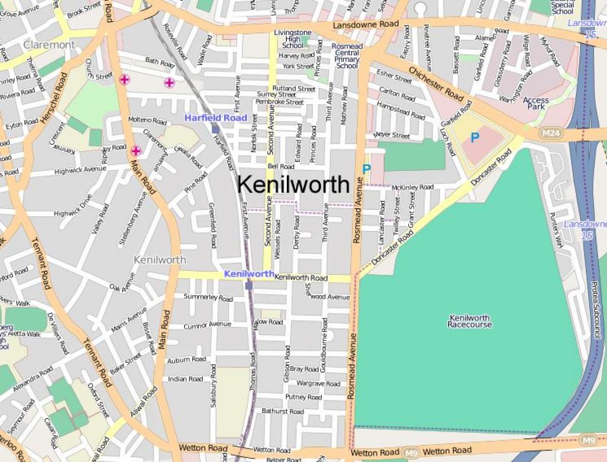 মানচিত্র এর kenilworth কেপ টাউন