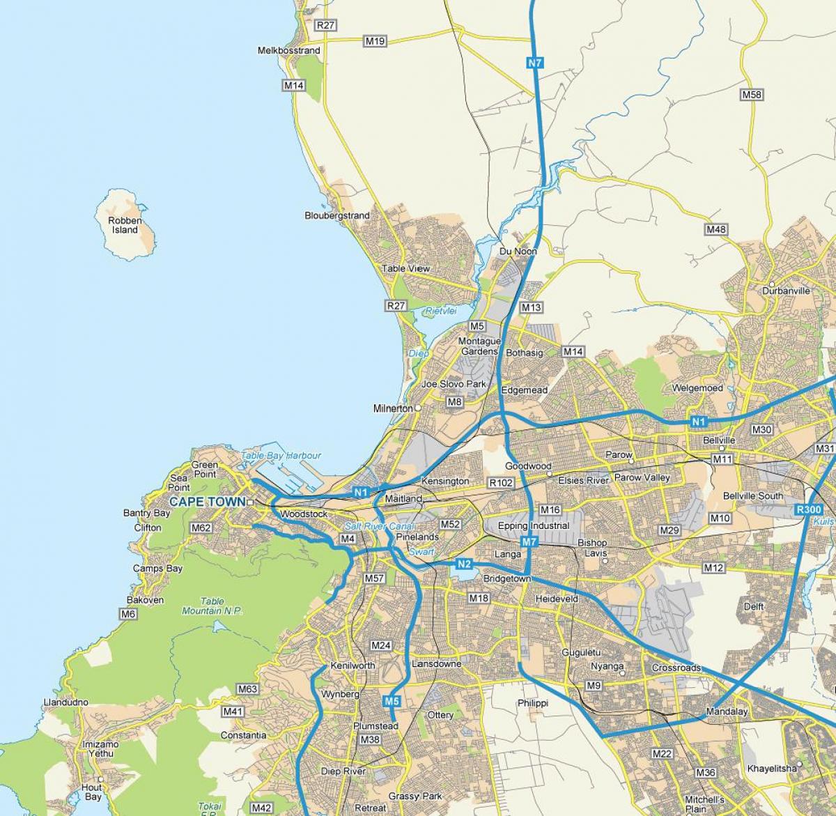milnerton কেপ টাউন মানচিত্র