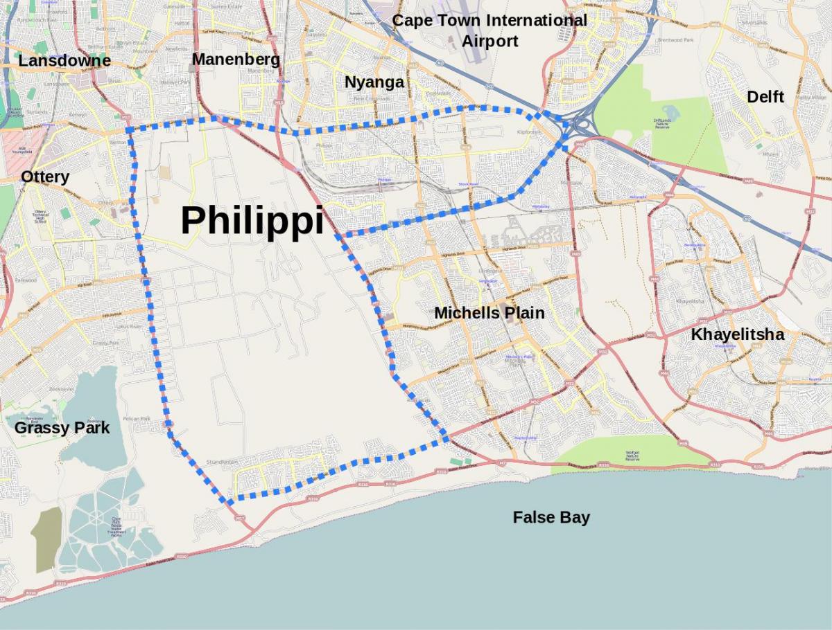 মানচিত্র philippi কেপ টাউন