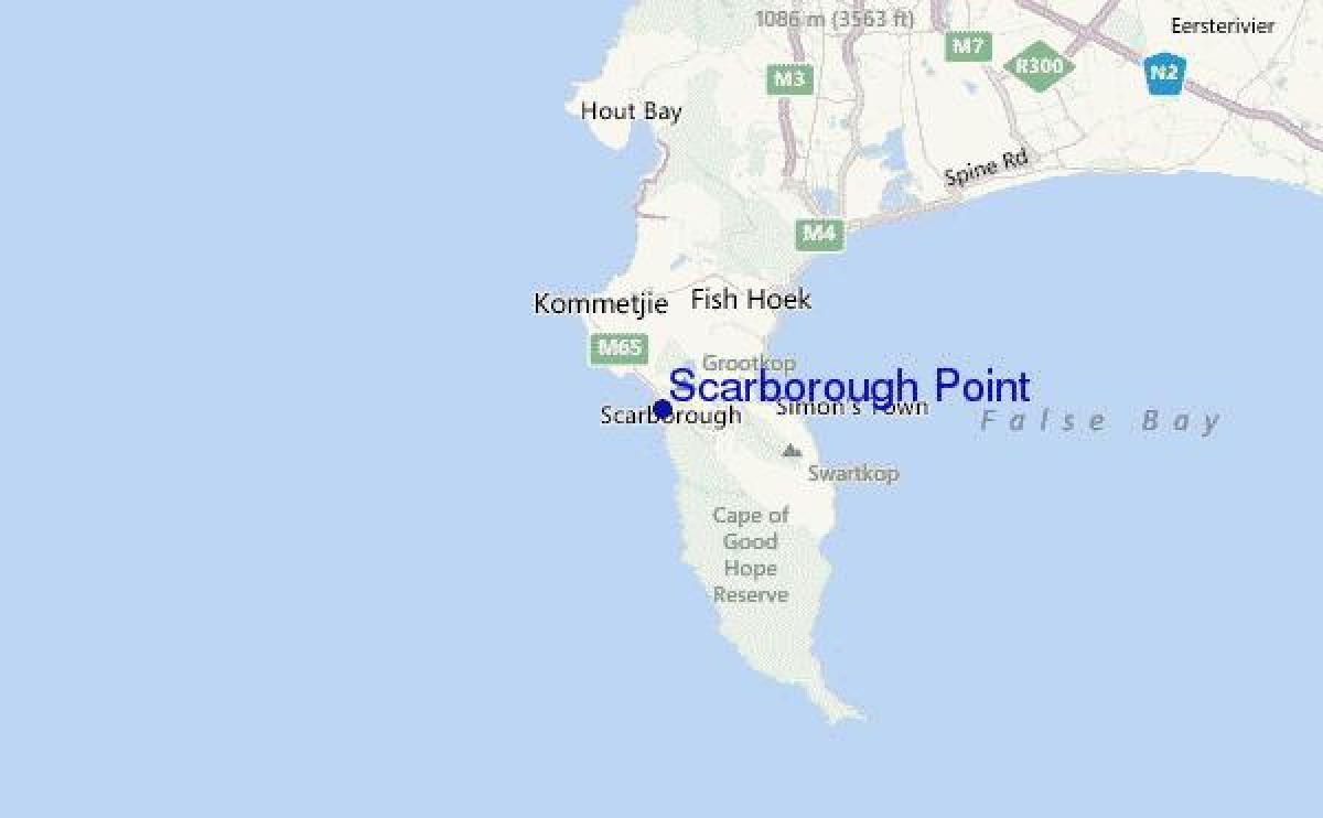 মানচিত্র, scarborough, কেপ টাউন