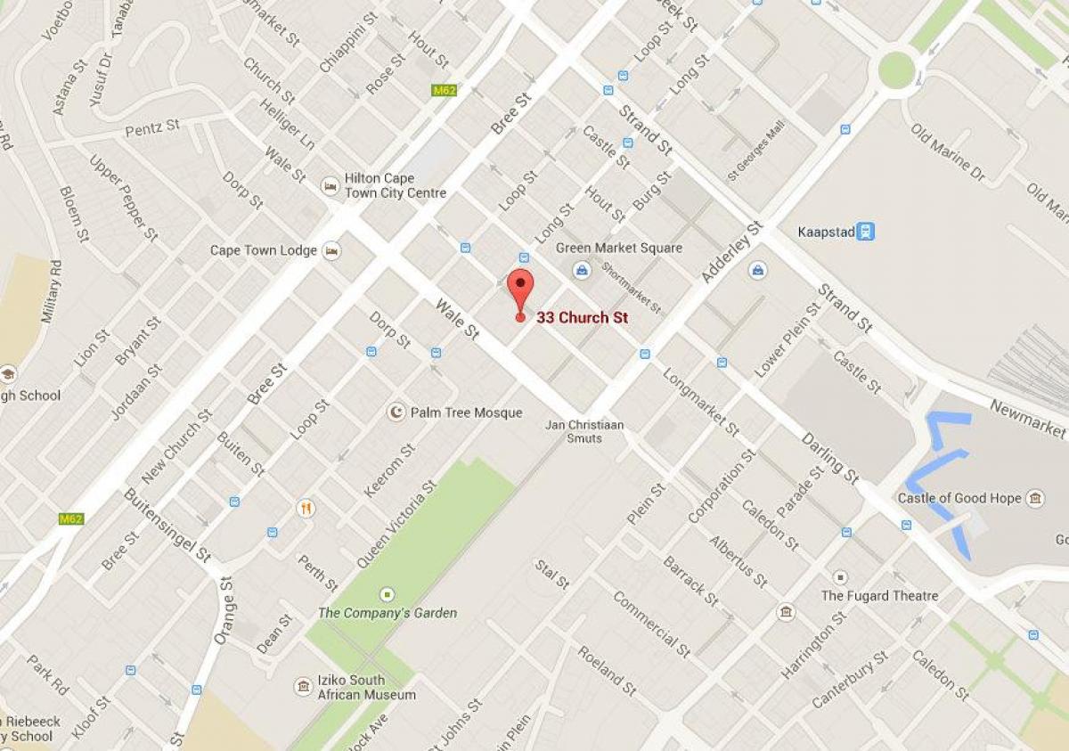 map of church street, কেপ টাউন 