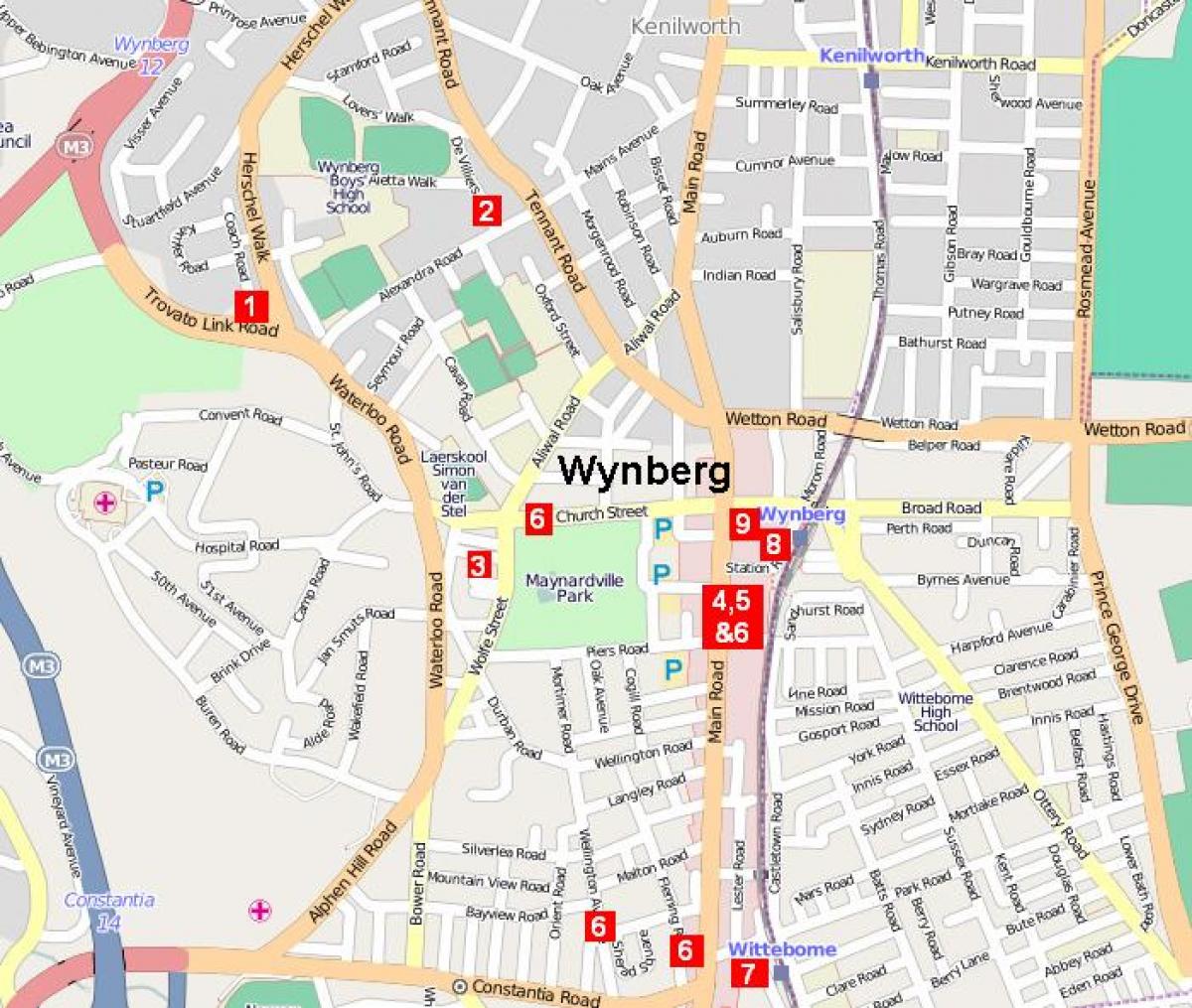  মানচিত্র wynberg কেপ টাউন