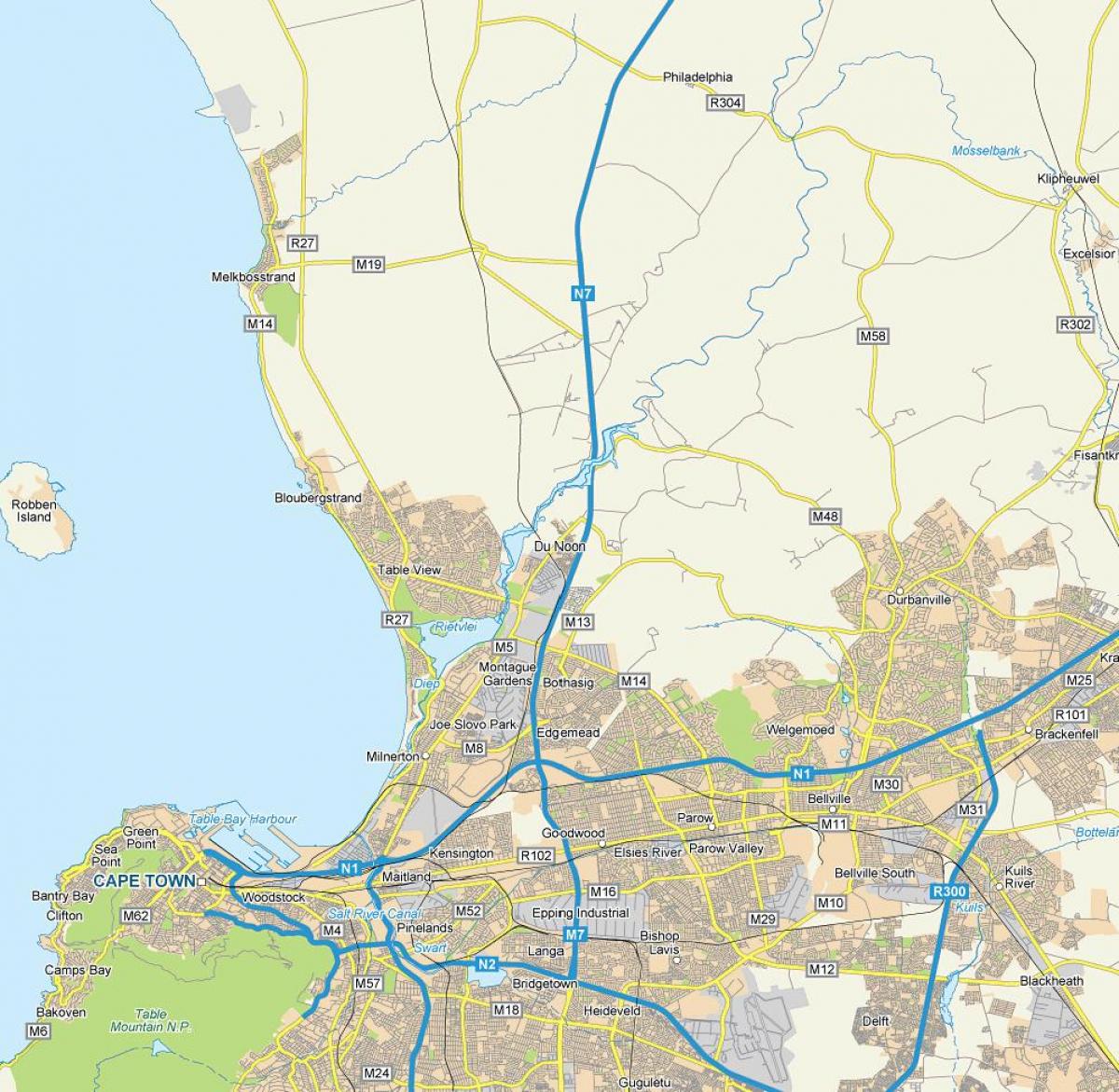 মানচিত্র এর dunoon কেপ টাউন