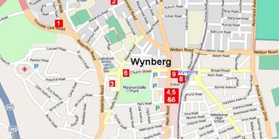  মানচিত্র wynberg কেপ টাউন
