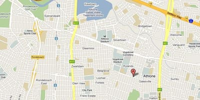 মানচিত্র এর athlone কেপ টাউন