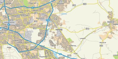 মানচিত্র blackheath, কেপ টাউন