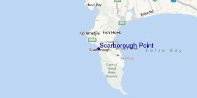মানচিত্র, scarborough, কেপ টাউন